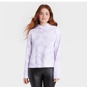 Lavender Tie-Dye Women's Hoodie‎